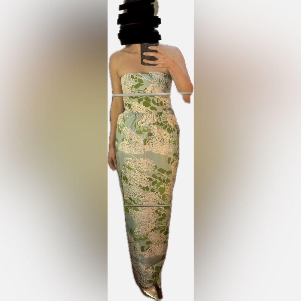 Bernadette Lena strapless floral-print taffeta gown - Picture 7 of 9